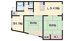 元町東ビル 3LDKの間取図画像