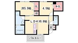 ヴィラ・フォレスティア 2LDKの間取図画像