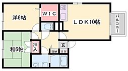 ブリーゼ 2LDKの間取図画像
