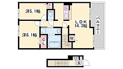 パルグランデI 2階