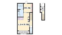 サンフェリーチェS 1SKの間取図画像