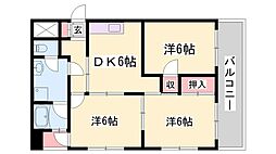 高岡中村コーポ パート1 6階/-