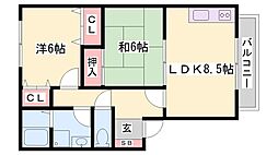 ハイカムールエレガンス 2階