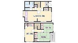 メゾネット松東 3LDKの間取図画像