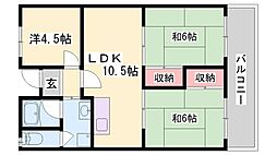 城西ハイツ 3LDKの間取図画像