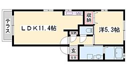 シャーメゾンかみや 1階/-