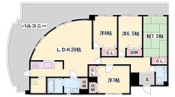 アルコ・ラ・カーサ佃町 4LDKの間取図画像