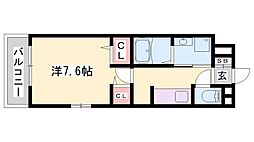 ドルチェ細江 1Kの間取図画像