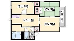 アイクスコートI・J 2階/-