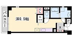 サクシード姫路駅南 ワンルームの間取図画像
