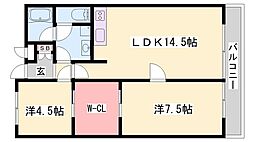 サンコミュニティ 2LDKの間取図画像
