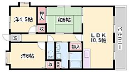 パティオタカタ 3LDKの間取図画像