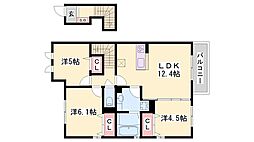 ブルージュ西蒲田 3LDKの間取図画像