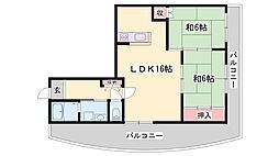 ハイムシェーンブルグ 2LDKの間取図画像