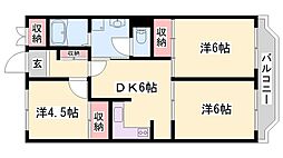 ビアンコ・ディモーラ 3DKの間取図画像