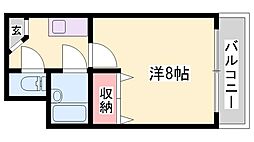 Cフィールド 1Kの間取図画像
