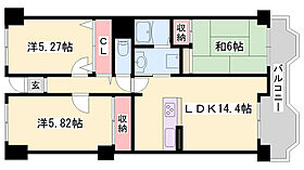 兵庫県姫路市増位新町1丁目（賃貸マンション3LDK・8階・72.74㎡） その2