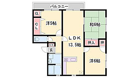 兵庫県姫路市飾磨区中島（賃貸マンション3LDK・1階・65.07㎡） その2