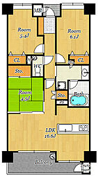 間取図画像 3LDK