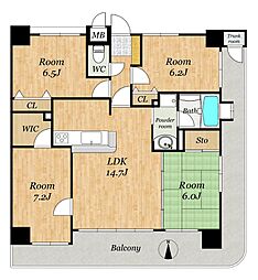 間取図画像 4LDK