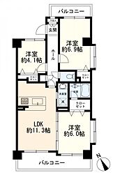 間取図画像 3LDK
