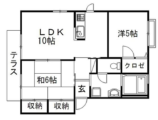 静岡県浜松市中央区茄子町(賃貸アパート2LDK・1階・50.41㎡)の写真 その2