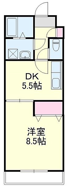 静岡県浜松市中央区和合町(賃貸マンション1DK・1階・32.40㎡)の写真 その2