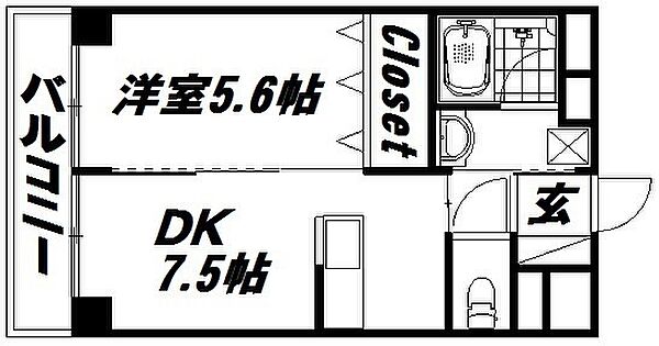 静岡県浜松市中央区砂山町(賃貸マンション1DK・7階・35.40㎡)の写真 その2