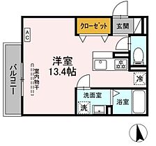 静岡県浜松市中央区城北2丁目（賃貸アパート1R・2階・32.42㎡） その2