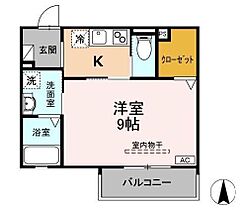 静岡県浜松市中央区上浅田1丁目（賃貸アパート1K・1階・31.15㎡） その2