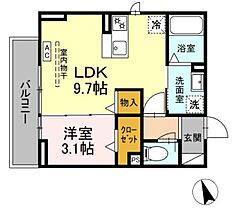 静岡県浜松市中央区元目町（賃貸アパート1LDK・3階・32.80㎡） その2