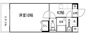 静岡県浜松市中央区東若林町（賃貸マンション1K・5階・27.54㎡） その2