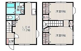 静岡県浜松市中央区東伊場1丁目（賃貸テラスハウス2LDK・2階・59.60㎡） その2