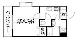 ベルク 1Kの間取図画像