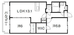 グランストーク中野町 2LDKの間取図画像