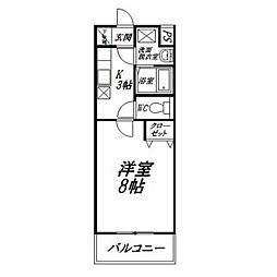 Navona 1Kの間取図画像