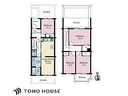 今川団地38号棟 4LDKの間取図画像