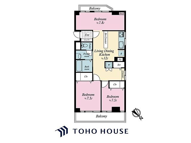 間取り ドエル市川 6階/-