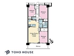 クリオ西船橋弐番館 3LDKの間取り