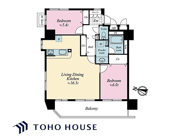 間取り ラ・ベルティ小岩 8階/-