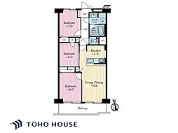 ヴェラハイツ葛西 3LDKの間取図画像