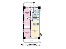 ライオンズマンション東大島第2 3LDKの間取図画像
