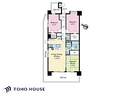 サンクレイドル青砥ファルカロビオ 3LDKの間取図画像