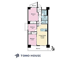 西川口パークハウス 3LDKの間取図画像