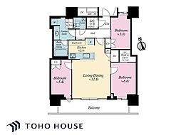 パークタワー東雲 3LDKの間取図画像