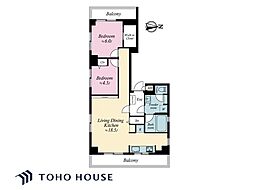 キャッスルマンション錦糸町 2LDKの間取図画像