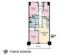 藤和シティコープ松戸2 3LDKの間取図画像