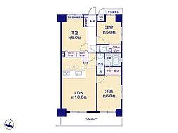 ライオンズマンション船堀親水公園 3LDKの間取図画像