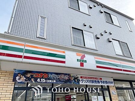 徒歩2分。セブンイレブン北小岩店 90m