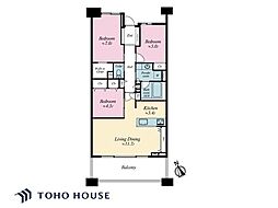 グランエスタサウス棟 3LDKの間取図画像